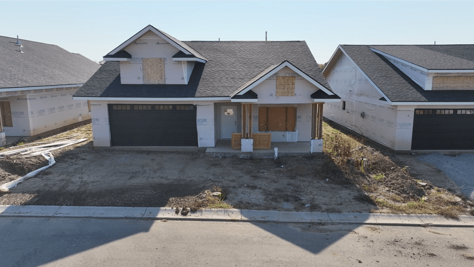 Home in the Country Village subdivision currently under construction