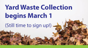 Yard waste collection begins March 1